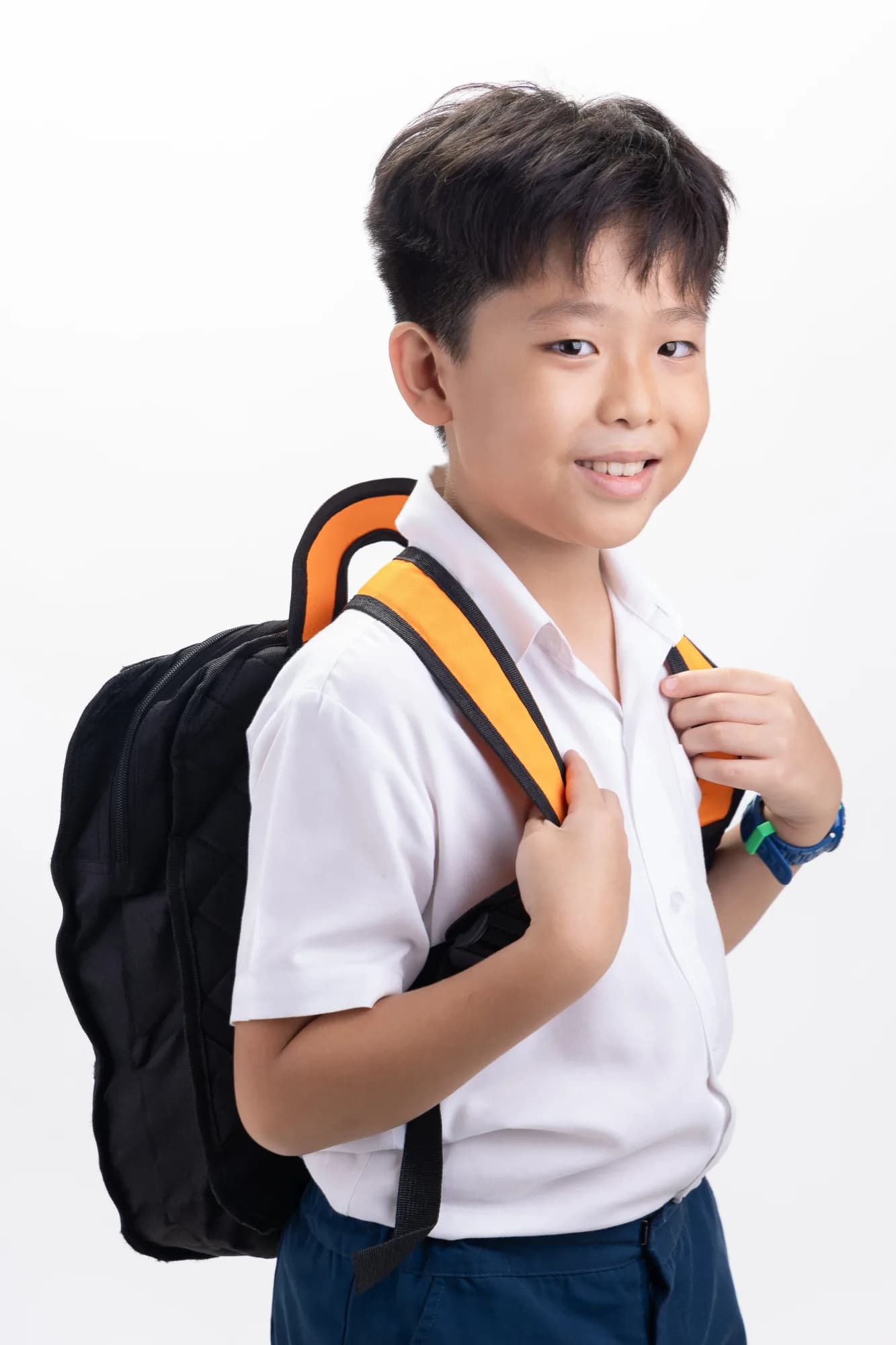 High school student on campus