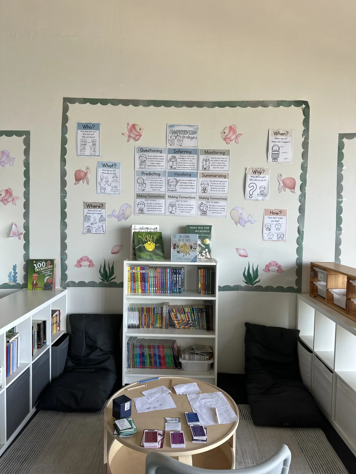 Library and reading corner